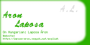 aron laposa business card