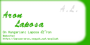 aron laposa business card